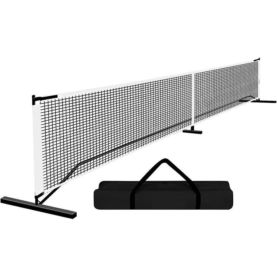 wholesale Portable Pickleball Net Regulation Size 22 FT PE Nets Steady Metal Frame for All-Weather Resistant Play in Backyards.