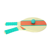 Wooden Beach Rackets Set Includes 2 Wooden Paddles and 2 Balls -Outdoor Wood Paddle Bat Ball Game