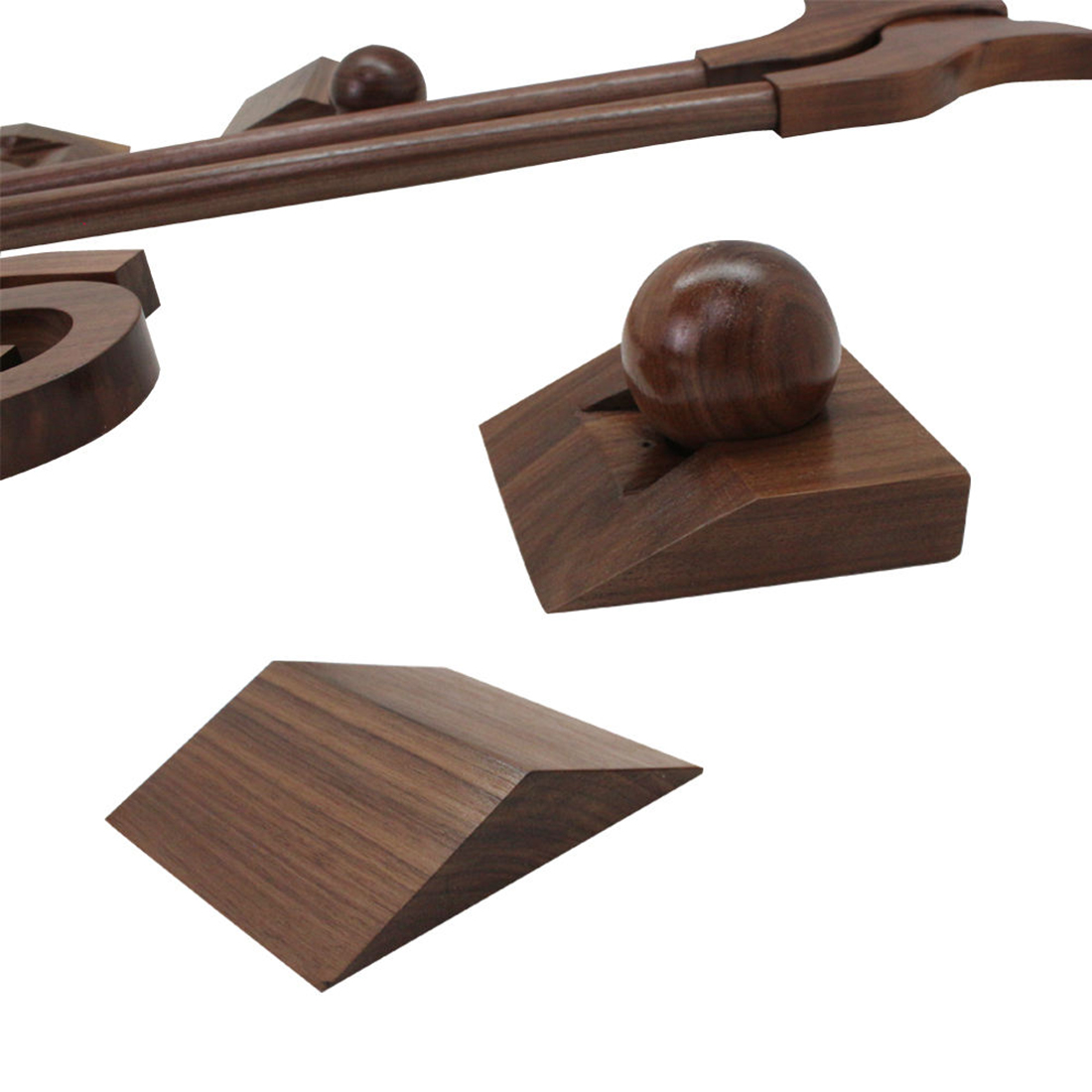 Customizable Personalized Walnut Wood Mini Golf Set with Clubs And Balls - Great Gift Idea for Golf Lovers for Outdoor Indoor