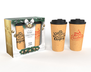 Valuebottle Cork Travel Coffee Mugs Tumbler Christmas Mug Gift Sets 16oz