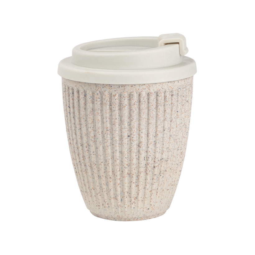 THVALUE Wholesale Coffee Grounds Mug Cup Eco-Friendly Travel Mug Coffee Mugs With Lid 350ml