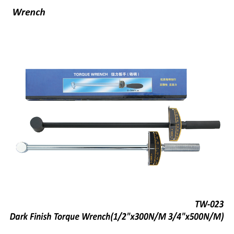 TW-023 Dark Finish Torque Wrench(1/2"x300N/M 3/4"x500N/M)