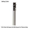 TUS-5 Flutes Flat Square End Mills (Special For Titanium Alloy)