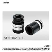 DT0201 1" Dr.Industrial Standard Air Impact Sockets (Material:JAPAN SCM440)