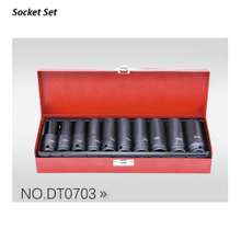 DT0703 1/2" Dr.10PCS Length Air Impact Sockets (Mental Box)