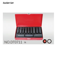 DT0722 1/2" Dr.12PCS Length Air Impact Sockets (Mental Box)