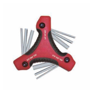Folding-type hex key set