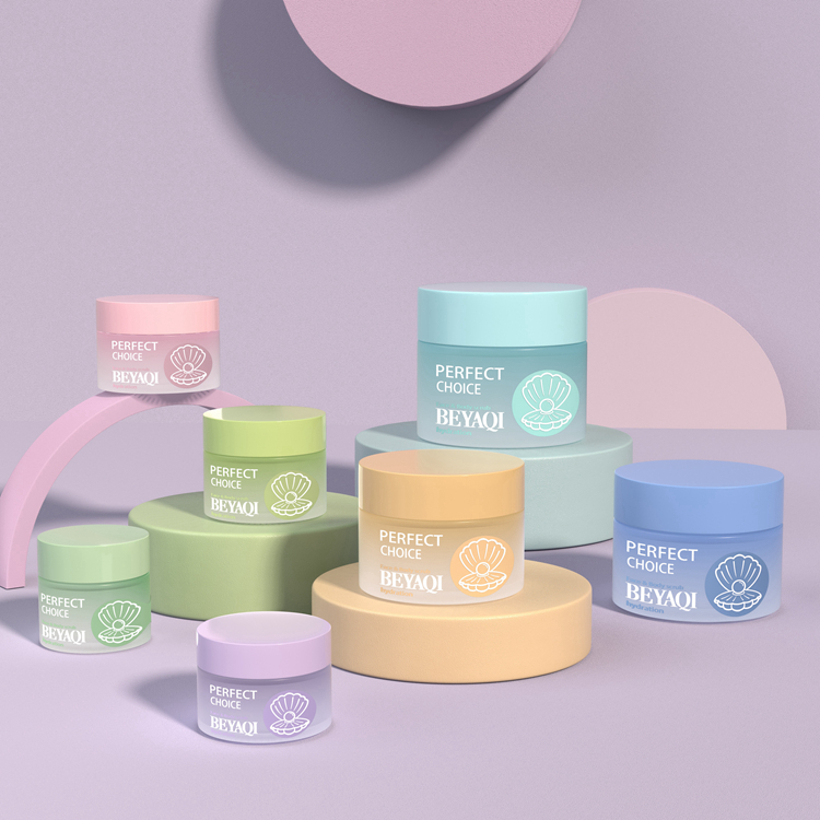 Vasetti cosmetici vuoti di lusso personalizzati per la cura della pelle in vetro da 30 g 50 g Vasetti cosmetici unici Vasetti cosmetici di alta qualità