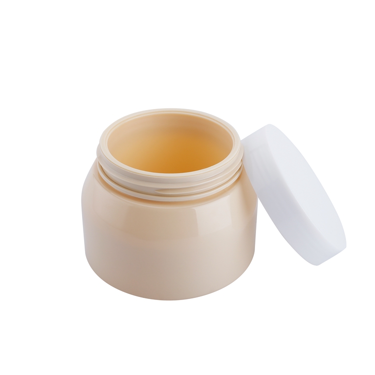 Récipient cosmétique vide de crème pour les yeux, pot de crème de luxe en PET de 100ml avec couvercle, conteneurs cosmétiques