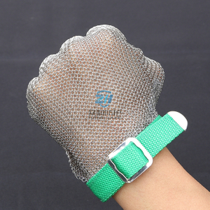 Welded Ring Mesh Metal Mesh Safety Gloves for Cut Resistant 