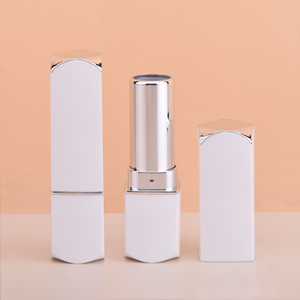 Lipstick Tube Square, Silver Lipstick Tube, Lipstick Tube Square White, Wholesale Aluminum White Lipstick Tube