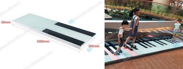 ضوء بلاط أرضية البيانو