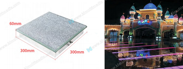 تقليد مصباح بلاط الأرضية الحجرية