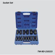 TW-BD-210215 1/2" Dr. 15pcs Air Impact Sockets(Material: CR-MO) 78mm
