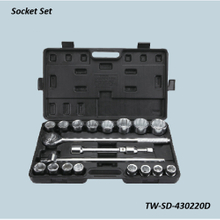 TW-SD-430220D 3/4" Dr. 20pcs Impact Sockets(Material: CR-MO) 60mm