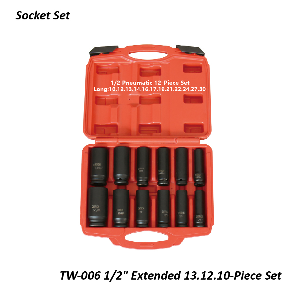 TW-006 1/2" Extended 13.12.10-Piece Set
