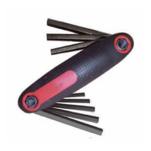 Folding-type hex key set