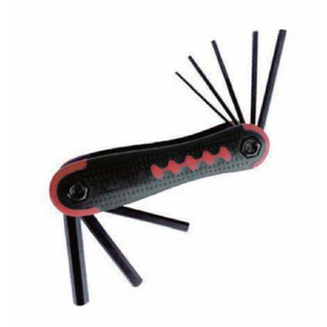 Folding-type hex key set