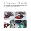 8 pcs precision sd & led light