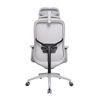 KB-8961AS-GR New Design itting the Waist Office grey frame Mesh Chair with Headrest