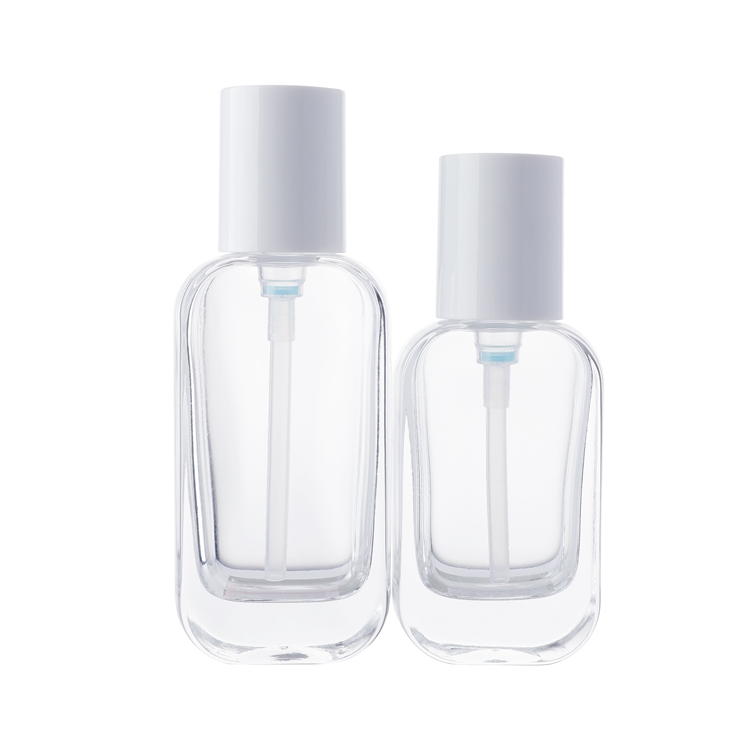 Impression personnalisée de haute qualité Carré 50 ml 100 ml 120 ml 50 g Bouteille en verre personnalisée Vaporisateur 30 ml Bouteille de parfum en verre, Bouteilles vides en verre