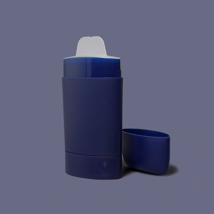 Oval Shape Plastic Gel Vazio Deodorant Stick Container Black Cosmetic Deodorant Tube Stick Containers