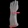 Chainmail Glove Long Cuff With EVA Strap, XXS, XS, S, M, L, XL Six Size