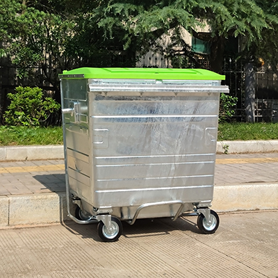 Contenedor de basura industrial grande de 1100l