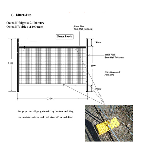 Australian Removable temporary fencing