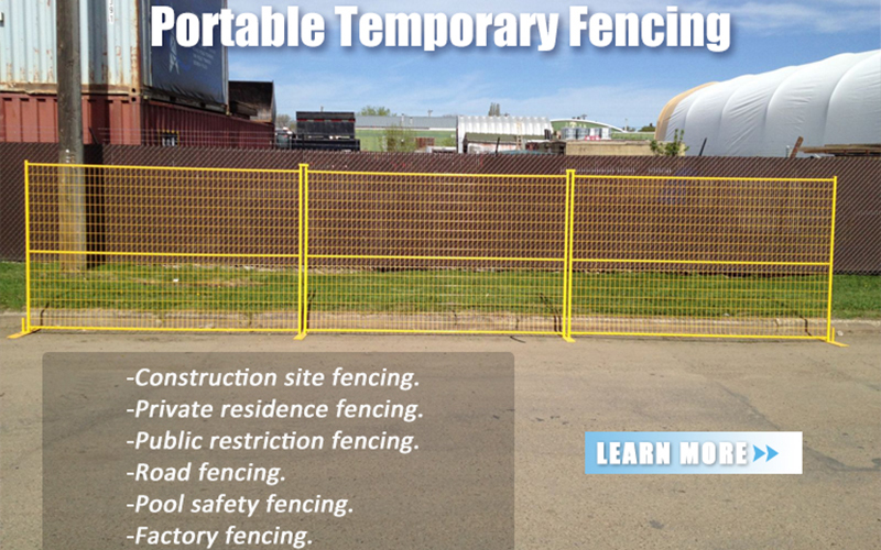Canada temporary fencing Application