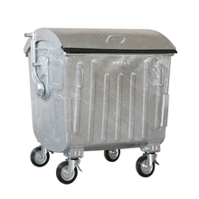 2025 nuevo diseño 1100L-1 recipiente de desechos de acero de galvanización en caliente