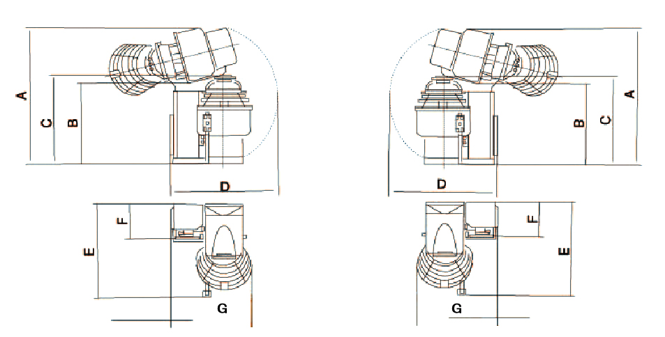 自动倾翻和面机 结构线图