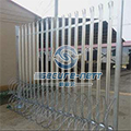 Multi-directional triple top spiked palisade fencing