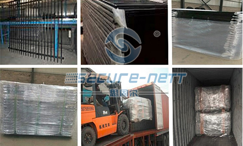 Multi-directional triple top spiked palisade fencing