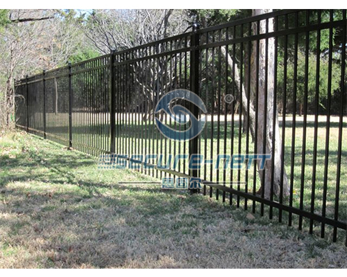 Flat top galvanized steel fence exporter