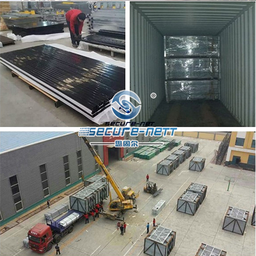Galvanized steel fence with double extension arms exporter 