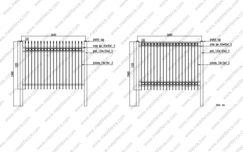 Ornamental Railings Conceptual Drawings