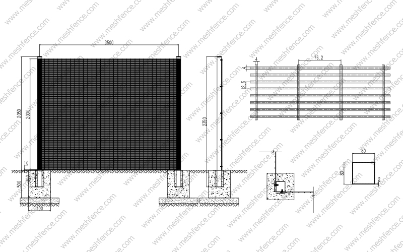 358 Security Fencing Conceptual drawings