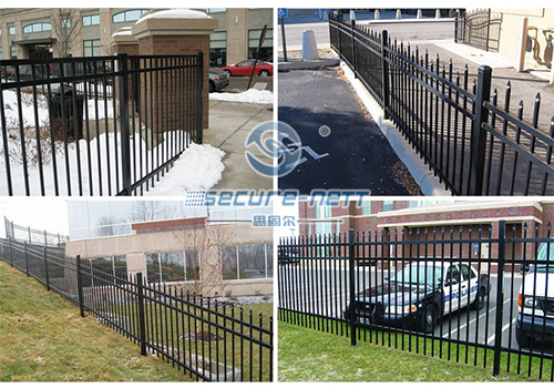 Flat top galvanized steel fence exporter