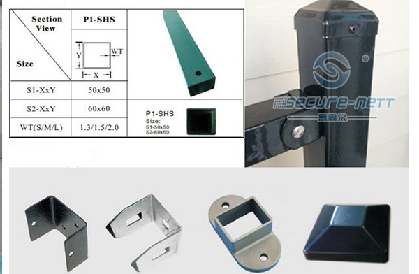 Flat Top Galvanized Steel Aluminum Fence Exporter