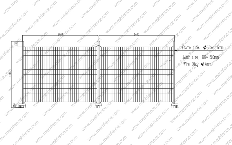 Australian Temporary Fencing Conceptual Drawings
