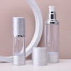 Sliver Aluminium Airless Bottle Skincare Cosmetic Packtic