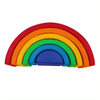 12-Piece Wooden Rainbow Stacker DIY Toy Bright Colors Building Blocks for Unisex Baby Toy Stacking Game.