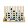 Wooden 4 in A Row Board Games 4 Connect Games for Travel Board Games Foldable Classic Family Fun Toy for Kids And Adults
