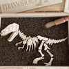 3D wooden puzzle package 6 pieces dinosaur brain teaser puzzle