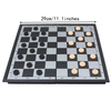 11.4" Magnetic Chess backgammon and Checkers 3 in 1 game set with Folding Board Travel for Children and Adults Plastic Case.