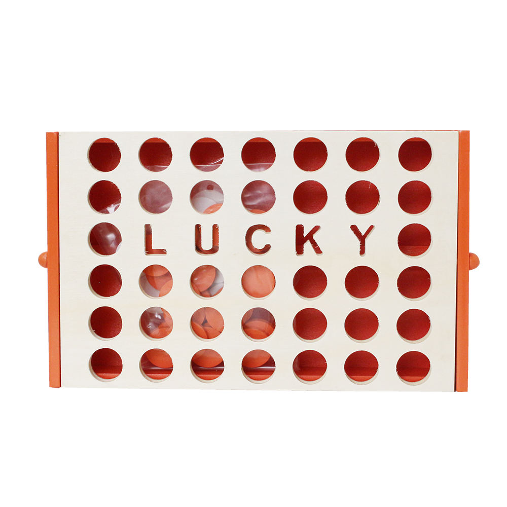  Customized Wooden 4 In a Row Game Set Connect 4 Game Board Classic Strategy Game for Adults Children Travel.