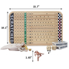 15 inches Solid Wood with 11 Metal Horses with 2 Dice and 2 Cards Finish Line Horse Racing Game Horse Race Board