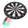  Dart Board Set 17inch Classic Style Dartboard with 6pcs Plastic Darts Set for Men&Ladies&Kids indoor party game