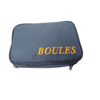 Bocce Ball Set 73mm Petanque Boules French Balls with 8 Silver Balls and Carry Bag for Outdoor Garden Beach Games.